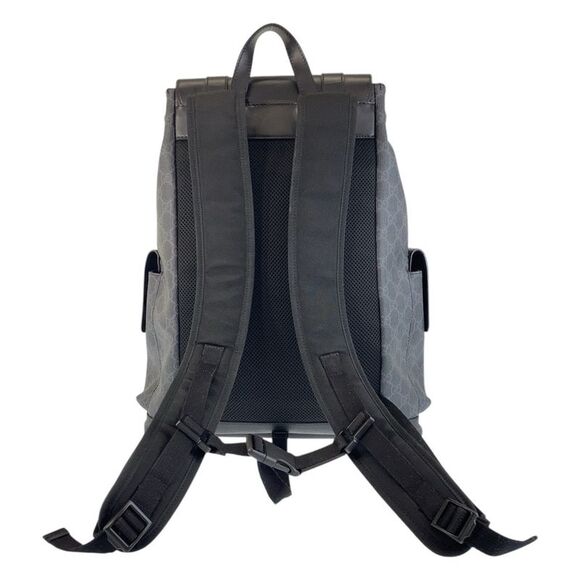 Gucci GG Supreme Canvas Leather Backpack - Picture 3 of 10